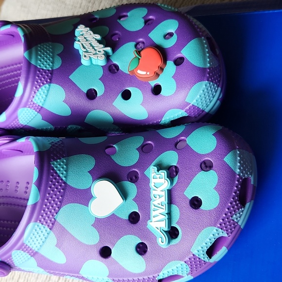 Crocs x Awake NY - Classic Clog - Neon Purple - Us Size Mens 9/ Womens 11 - Picture 4 of 9